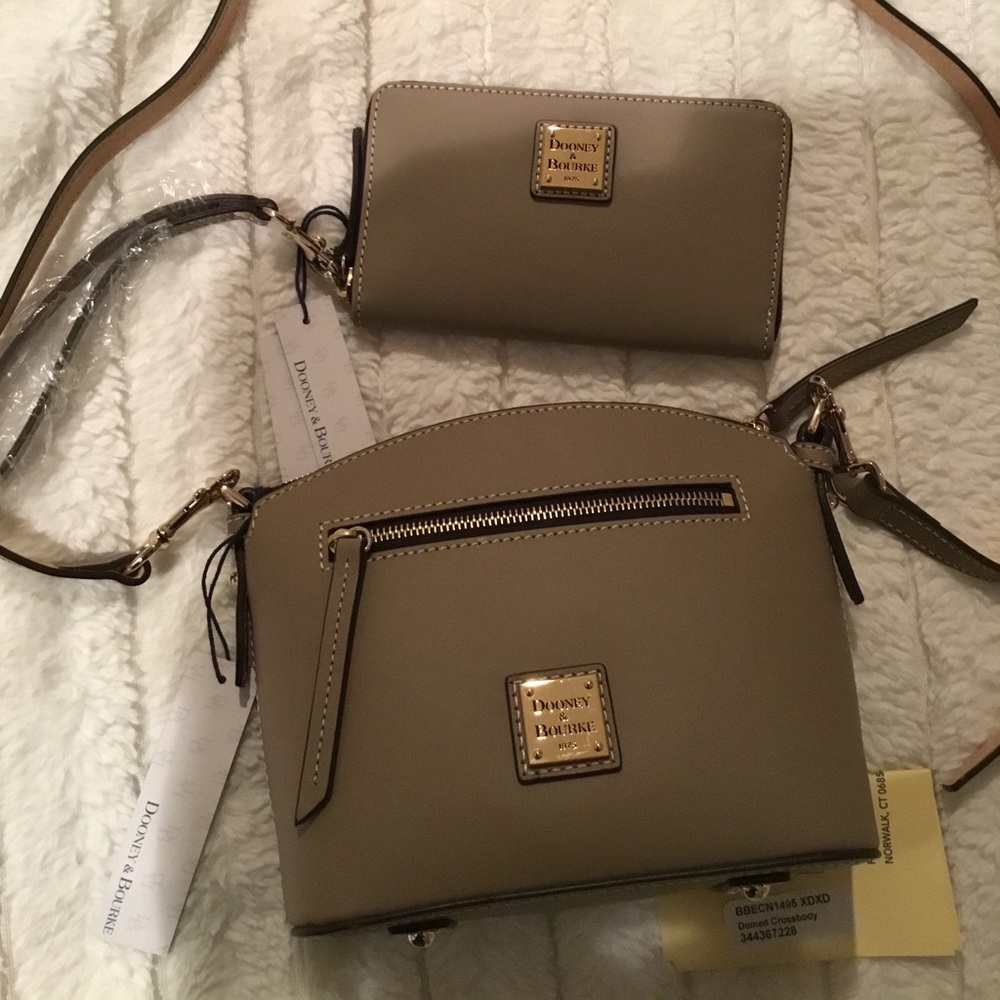 Dooney and Burke crossbody and zip around wallet
